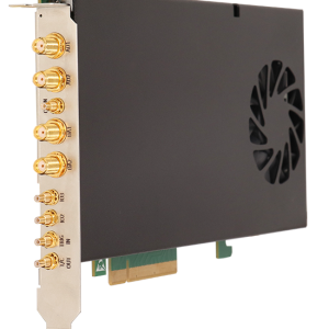 AD8374-1G14 PCIe acquisition and playback card, angled view